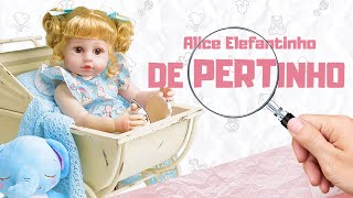 Boneca Bebê Reborn Alice Elefantinho Imperfeita - UniDoll