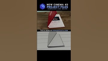 Christmas Popup Book Cinema 4D + Redshift Project File