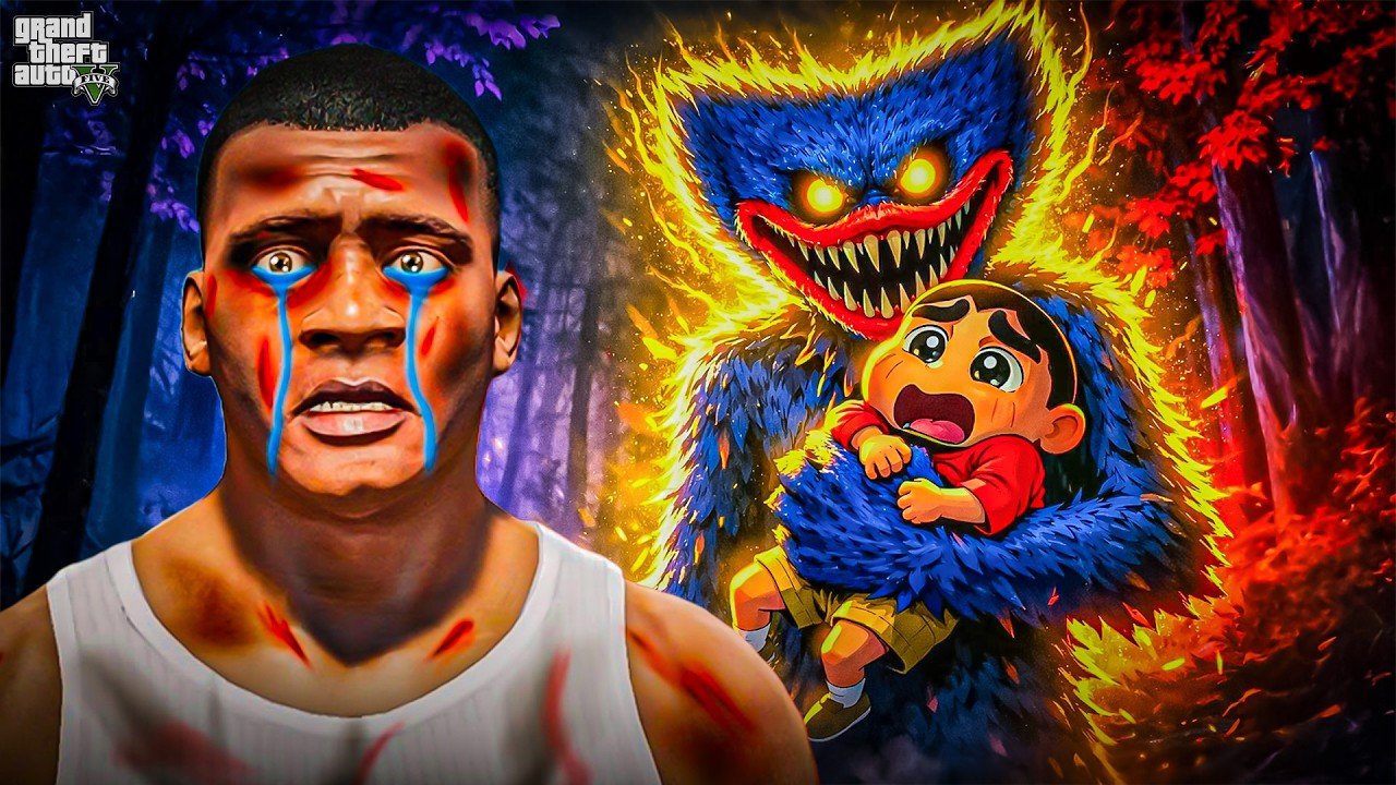 Huggy Wuggy Kidnapped Shinchan in GTA V 😱