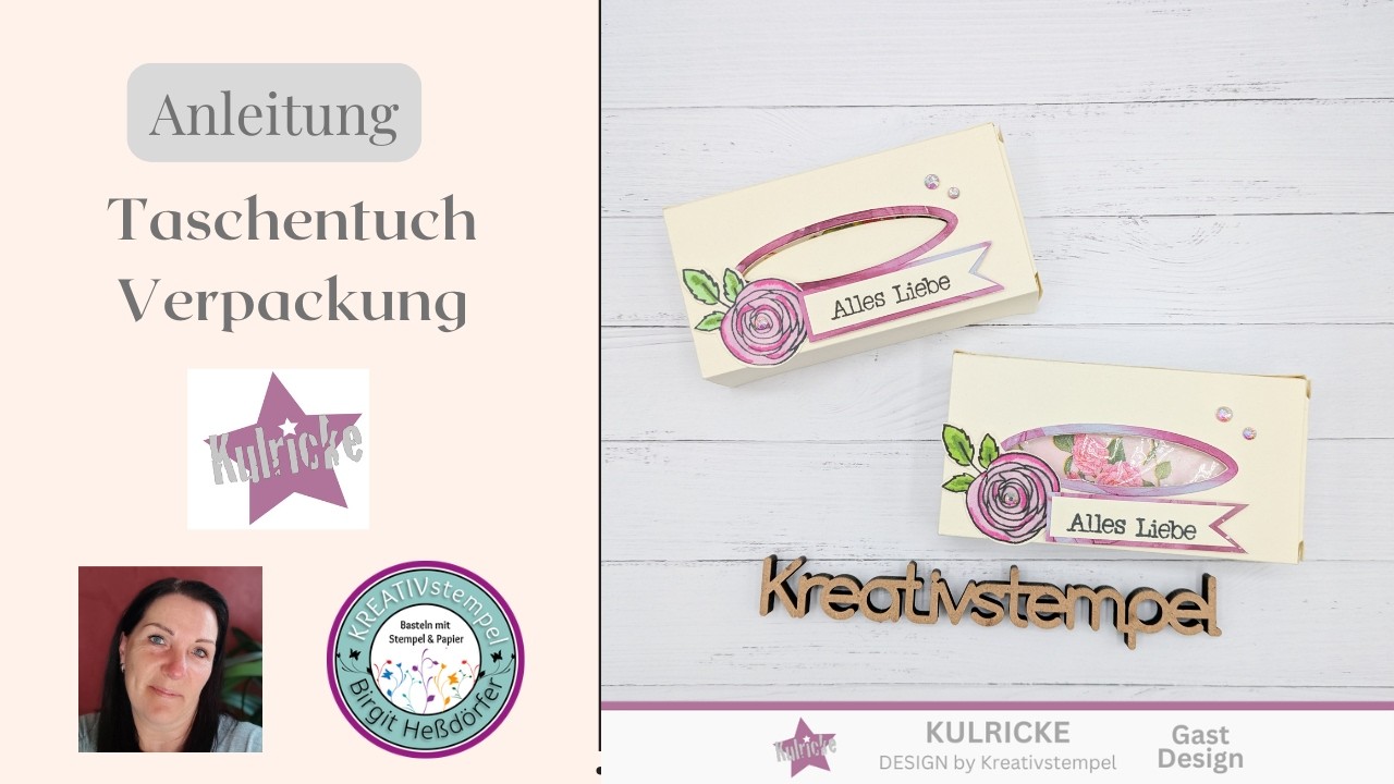 Anleitung Gute Besserung Mitbringsel  Taschentuch Verpackung basteln