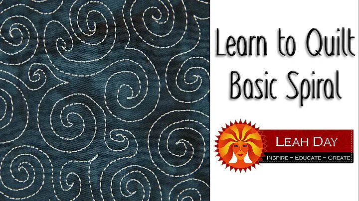Basic Spiral Beginner Free Motion Quilting Design Tutorial