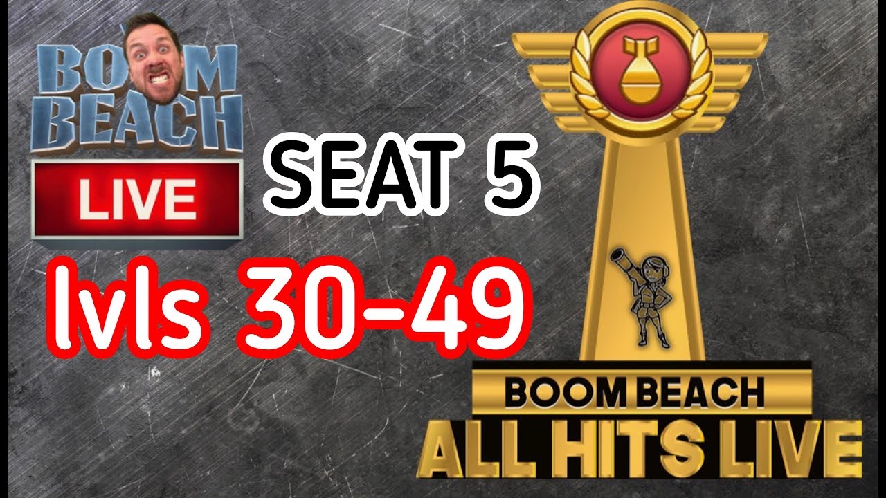BOOM BEACH AHL Series 5 LVL 30-49 : Seat #5 : LIVE