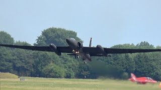 Lockheed U-2 S Spy Plane United States Air Force Usaf Departure At Riat 2017 Airshow