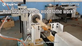 Demo - How Fast Can A CNC Wood Lathe Machine Work