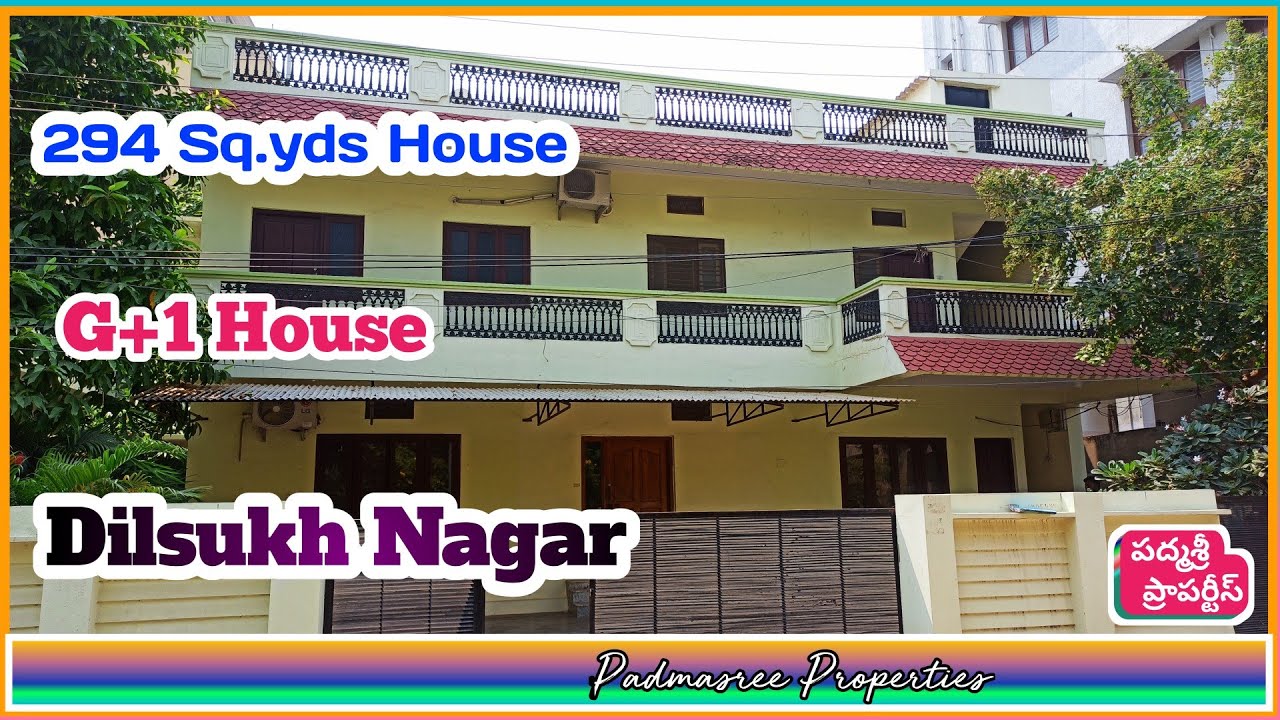 294 Sq.yds House for sale in Hyderabad Dilsukh Nagar G+1 house for