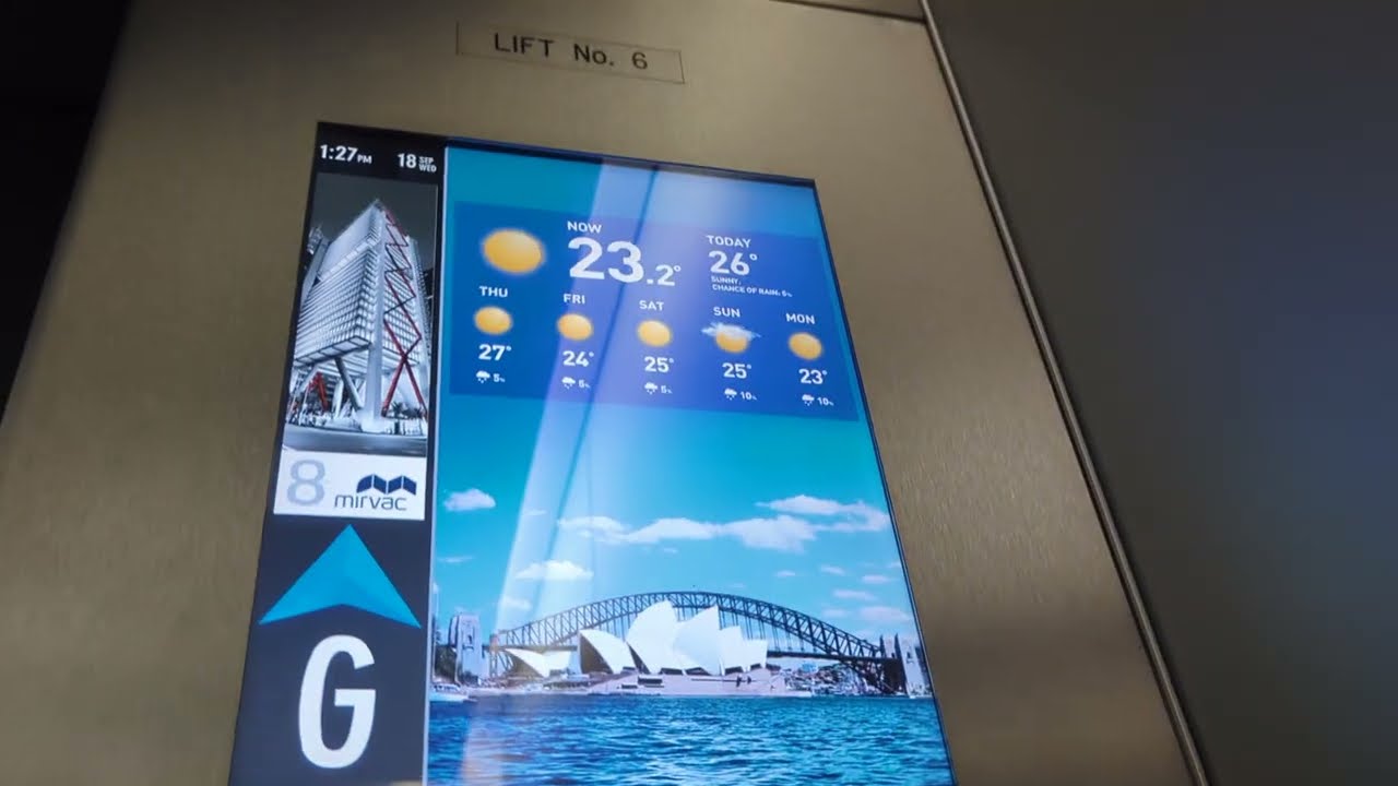 Busted with disappointment! Otis compass traction lifts at 8 Chifley square in Sydney, NSW,Australia