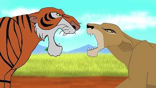 Zira Vs Shere Khan - Fight Animation The Lion King Vs The Jungle Book Remake