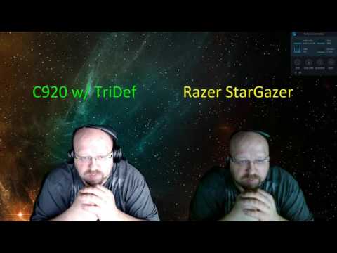 Logitech C920 with TriDef vs Razer StarGazer - Background Removal