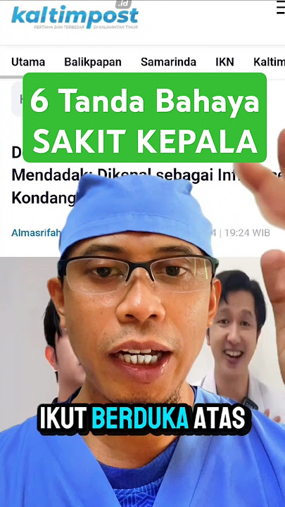 6 Tanda Bahaya Sakit Kepala yang harus Waspada