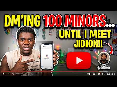 DM'ing 100 MINORS... Until I Meet Jidion!
