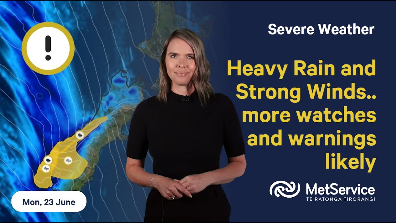NZ Severe Weather Update - Monday 23 June 2025 - YouTube