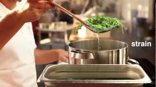 Recipe • Watercress Puree • Salmon 104˚F component