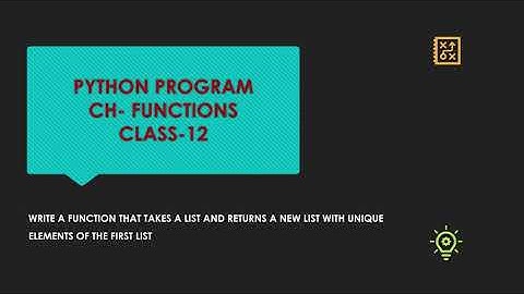 Write a function that takes input a list and returns new list of it