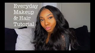 SIMPLE EVERYDAY MAKEUP AND HAIR TUTORIAL