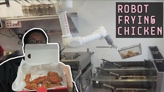 This Robot Fried My Korean Fried Chicken at 101 Chicken!  Fort Lee, NJ! #friedchicken