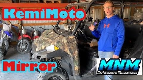 KemiMoto UTV Mirror -      Amazon Review  -    Polaris Ranger     Rear View Mirror