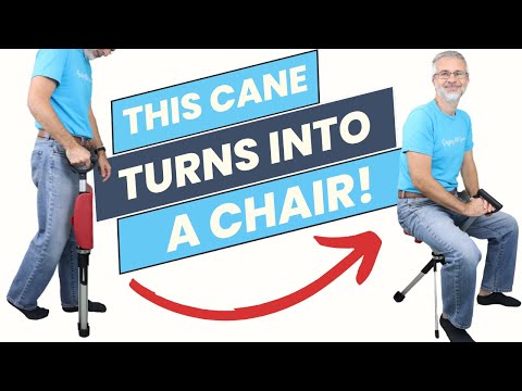 This Cane Turns Into a Chair! Ta-Da Chair Unboxing &amp; Review