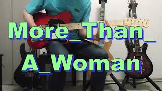 Bee Gees   More Than A Woman guitar cover