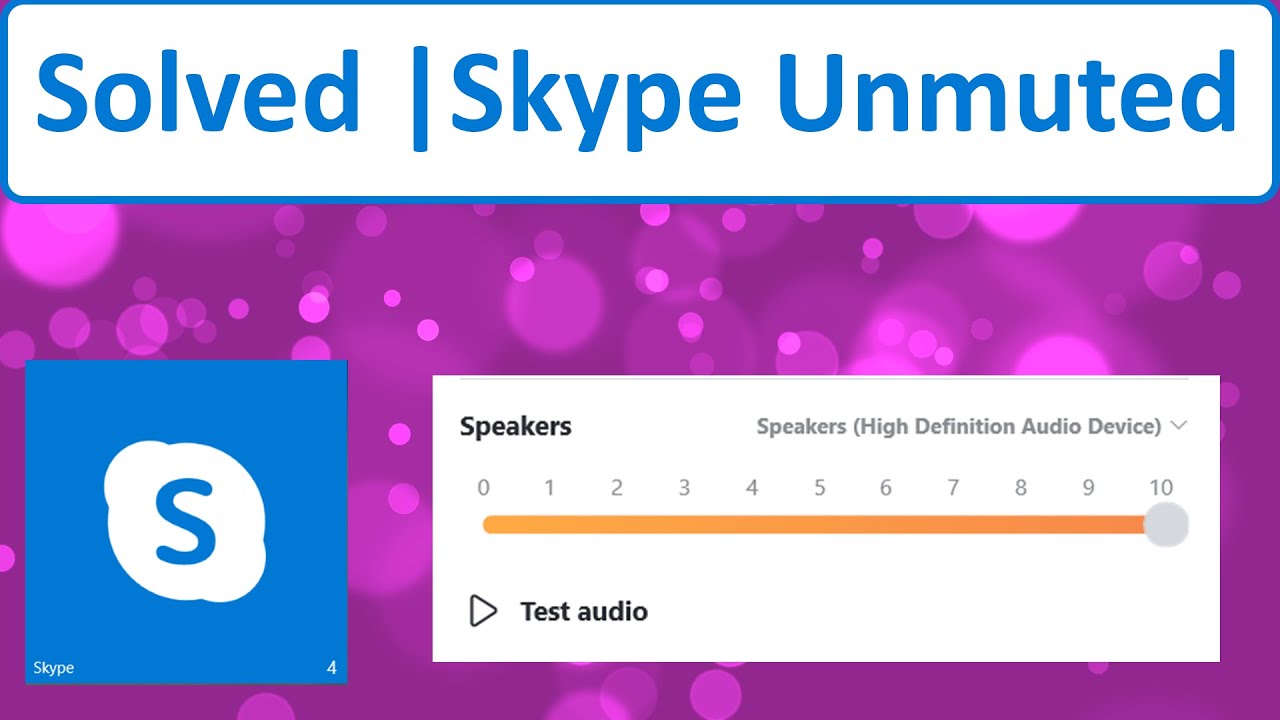 [Fix] Your Speaker Is Muted Skype pt2 YouTube