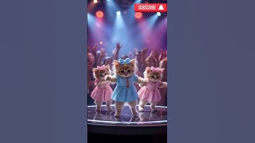 Thumbnail of Cute Kittens Rock the Stage 🎤✨ | Party Cat Dance Performance 🐾🎀"