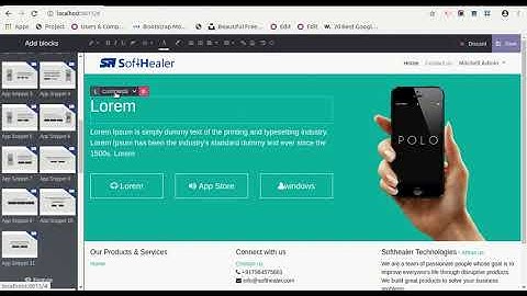 Mobile Apps Snippets Odoo, Apps Blocks Odoo - v 13