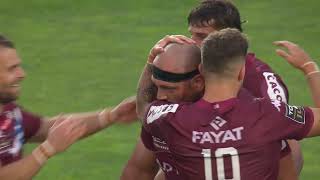 Top 14 - Essai De Lekso Kaulashvili Ubb - Union Bordeaux-Bègles - Oyonnax Rugby