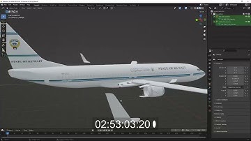 MSFS | Livery Painting | State of Kuwait | PMDG B737-800 | Timelapse