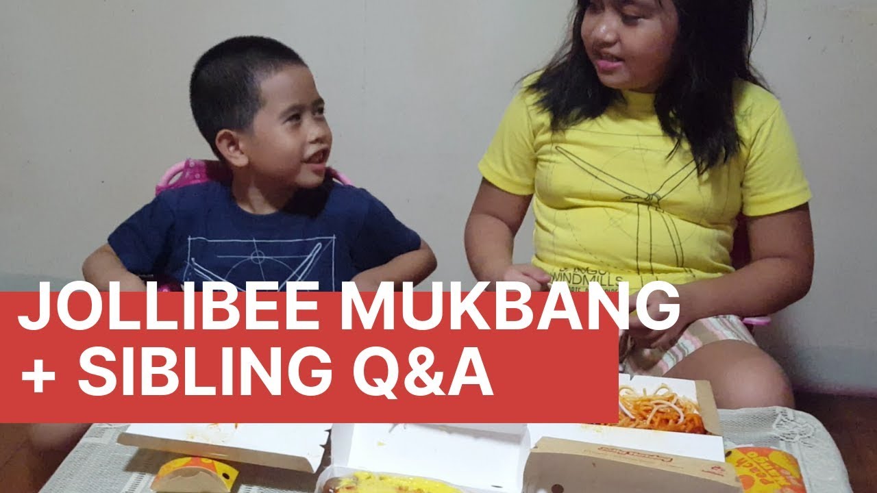 Jollibee Mukbang + Sibling Q&A