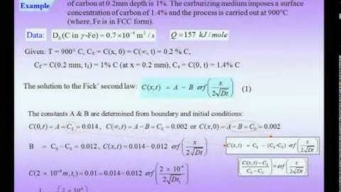 Mod-01 Lec-31 Diffusion in Solids