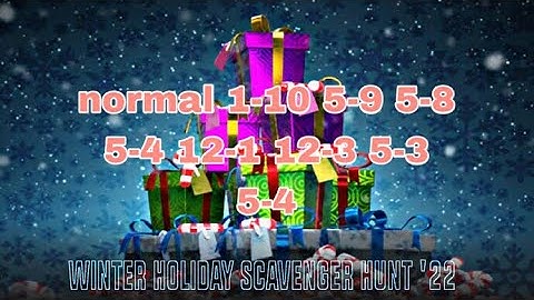 Hero Hunters Winter Holiday Scavenger Hunt 2022 Part.6