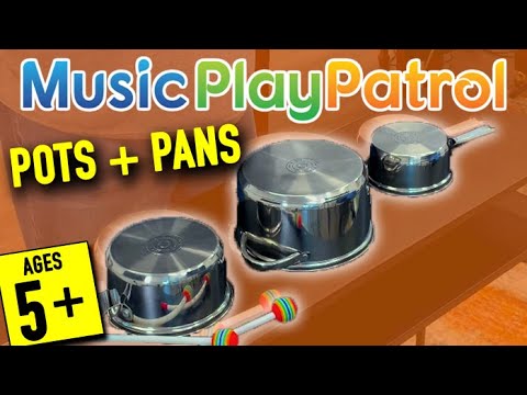 Pots & Pan Drumming for Kids - Virtual Music Class + Kids Songs with Music Play Patrol
