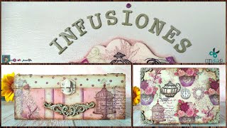 LEARN MULTI TECHNIQUES in 1 PROJECT: DECOUPAGE in 2 ways, CRAQUELING, STENCIL, PASTASAS and MORE