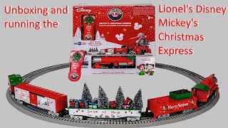 Mickey’s Christmas Express, ready to run, O Gauge train set