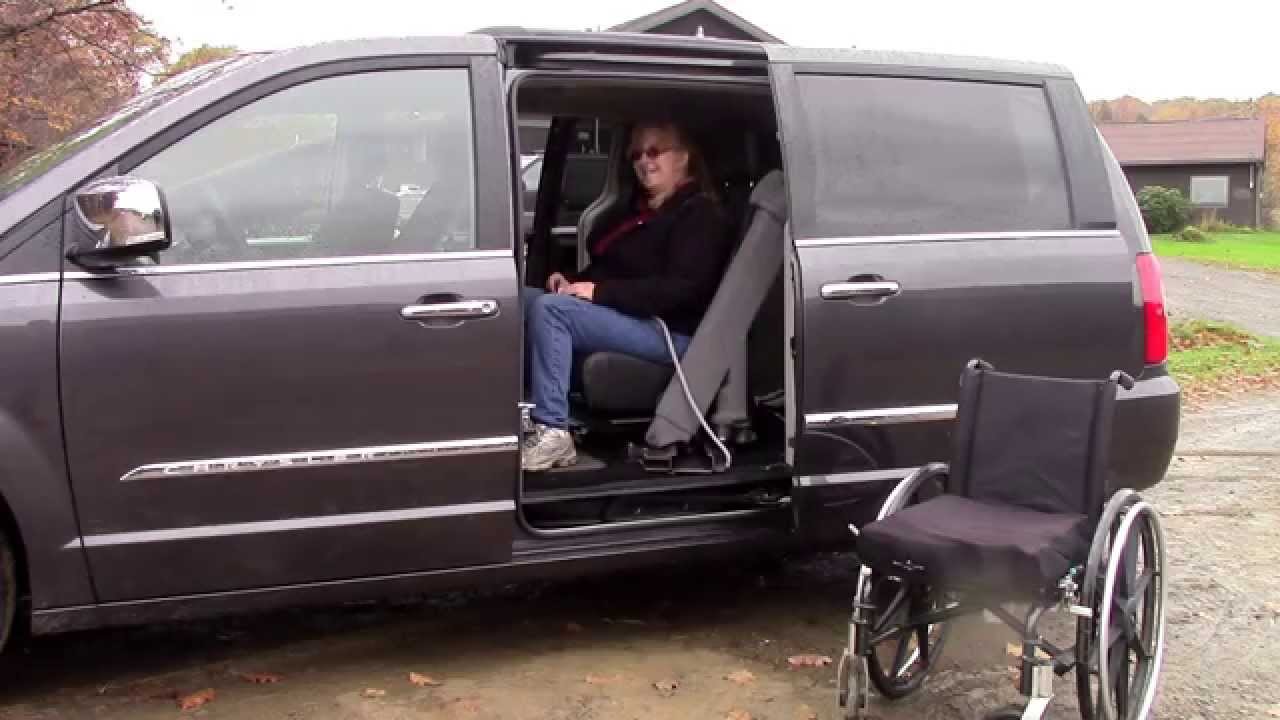Easy-Reach Disability Handicap Lift Seat in Chrysler Town u0026 Country/Dodge  Grand Caravan - YouTube