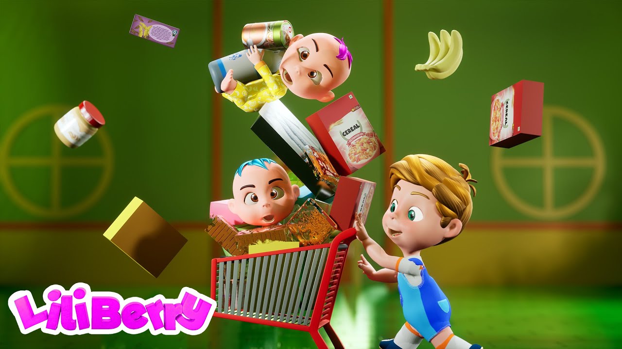 Let's Go Grocery Shopping Song for Kids Liliberry Nursery Rhymes