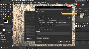 Save as JPEG - GIMP Beginners