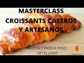 Cómo hacer CROISSANTS, CRUASANS o MEDIALUNAS DE MANTEQUILLA🥐/La RECETA QUE FUNCIONA