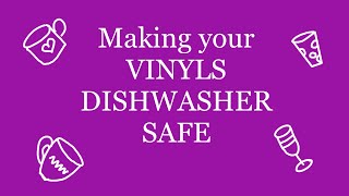 Dishwasher safe Vinyl on Mugs -How to get it to Stay On.