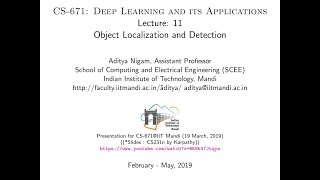 CS671_Topic-11 (PART-D):  Object Localization and Detection