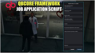 QBCore Job Application Script | Free FiveM Script | Installation & Showcase