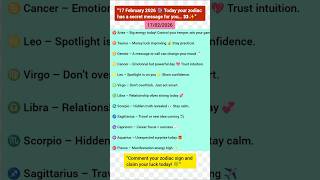 17 February 2026 Horoscope 🔮 Today’s Rashifal for All Zodiac Signs |#astrology #horoscope #shorts