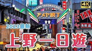 2023上野自由行攻略✨藥妝天堂阿美橫丁、上野恩賜公園、上野動物園、山家炸豬排、二木的菓子、多慶屋、日式抹茶甜點、夏日限定星冰樂｜東京自由行・日本旅遊4K VLOG