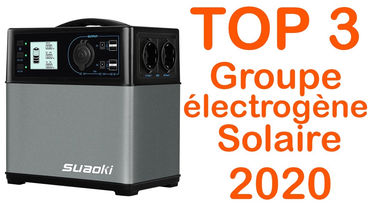 TOP 3 : Meilleur Groupe Électrogène à Énergie Solaire 2020 