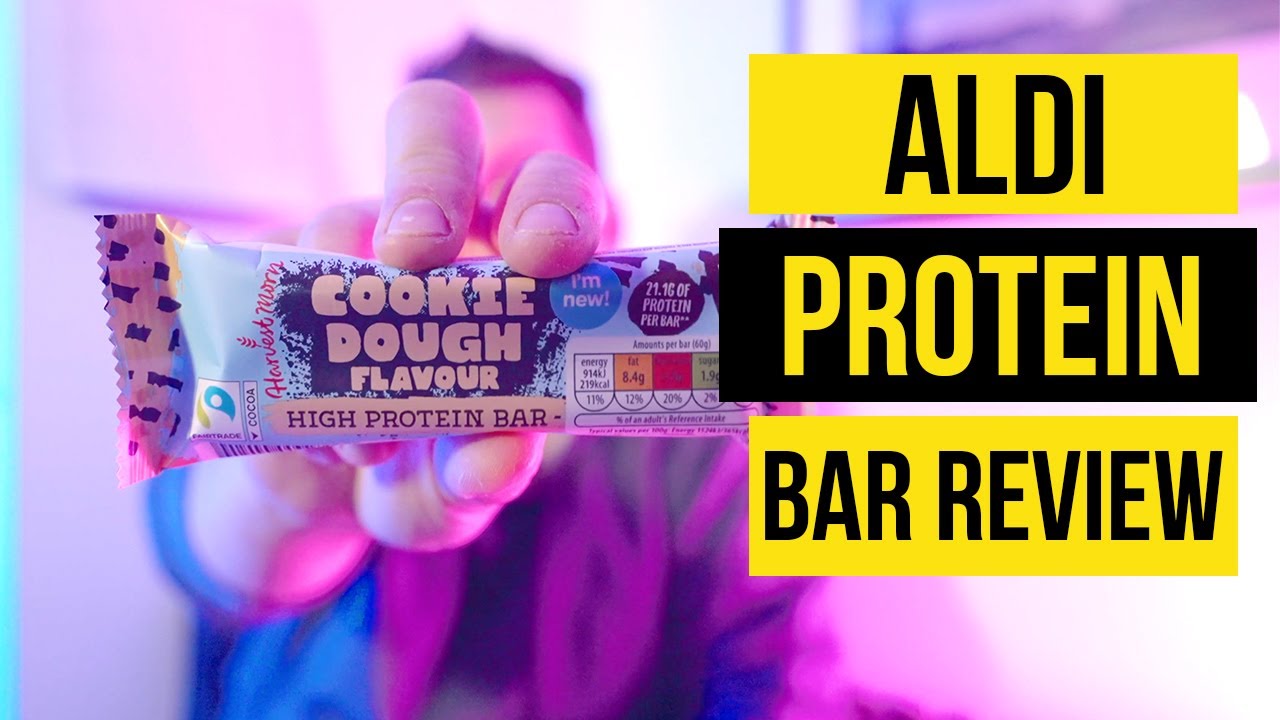 Protein Bar ALDI "Harvest Morn" Review & Taste Test Cookie Dough YouTube