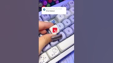 Drawing R for Roblox but on keyboard!​⁠@Roblox #drawing #keyboard #keycaps