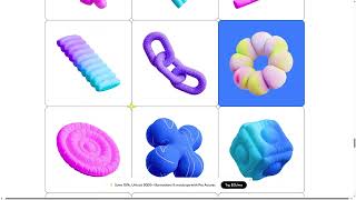 Inflatable abstract 3d set