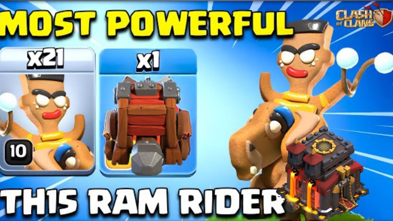 Easy 3 star mass ram rider attack star strategy 💪💪💪