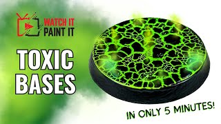 How to paint toxic bases for miniatures : Great for Necrons and Death Guard!