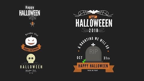 Spooky Titles Pack Motion Graphics Templates