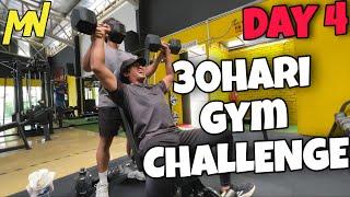 Aku Bayar Adik Aku Jadi Personal Trainer!! | 30 Hari GYM Challenge | DAY 4